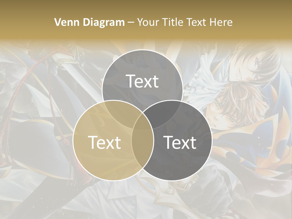 A Man Holding A Sword In Front Of A Painting PowerPoint Template