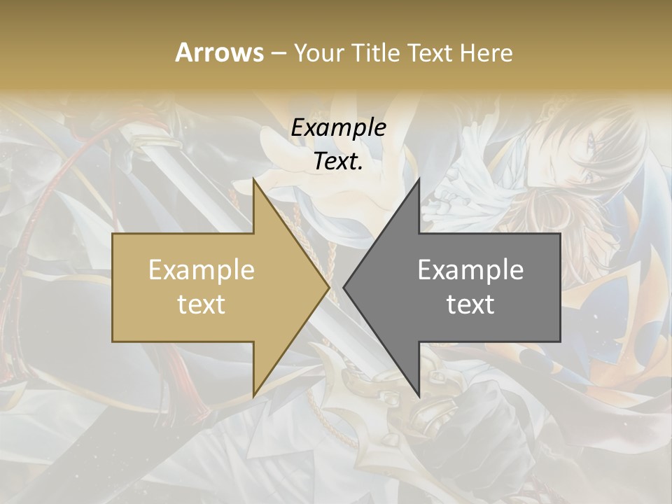 A Man Holding A Sword In Front Of A Painting PowerPoint Template