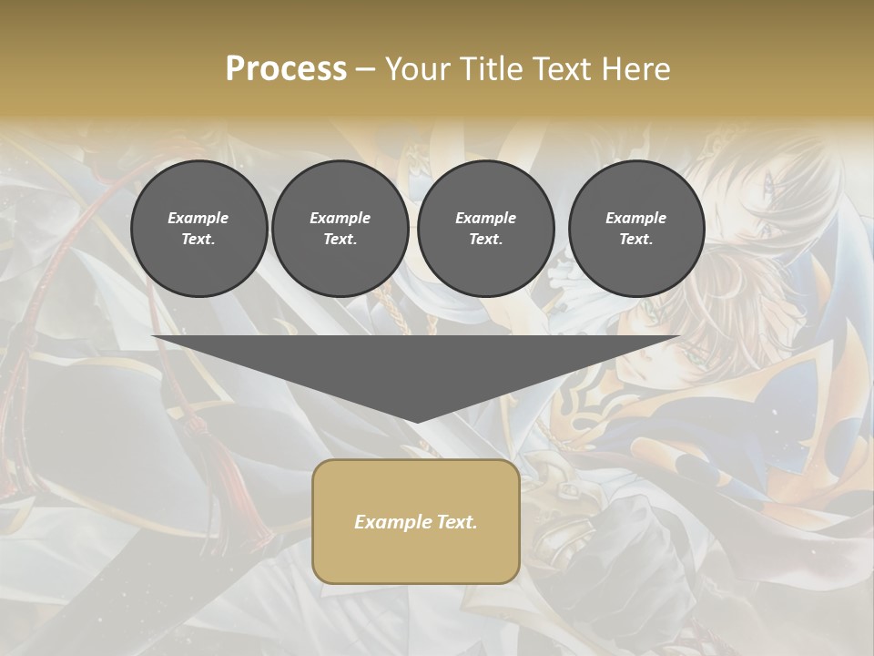 A Man Holding A Sword In Front Of A Painting PowerPoint Template