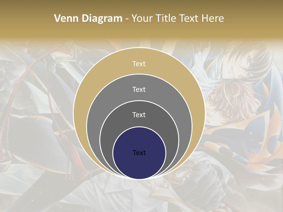 A Man Holding A Sword In Front Of A Painting PowerPoint Template