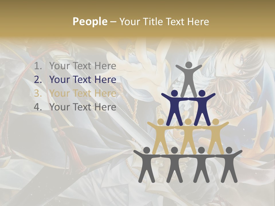 A Man Holding A Sword In Front Of A Painting PowerPoint Template