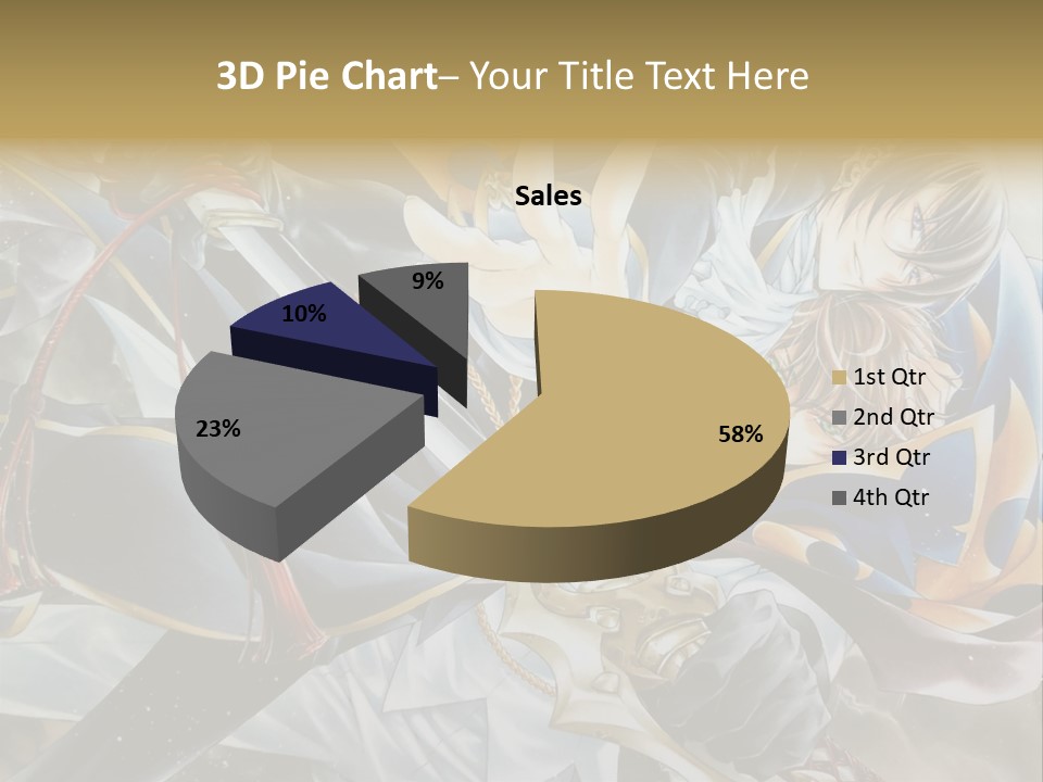 A Man Holding A Sword In Front Of A Painting PowerPoint Template