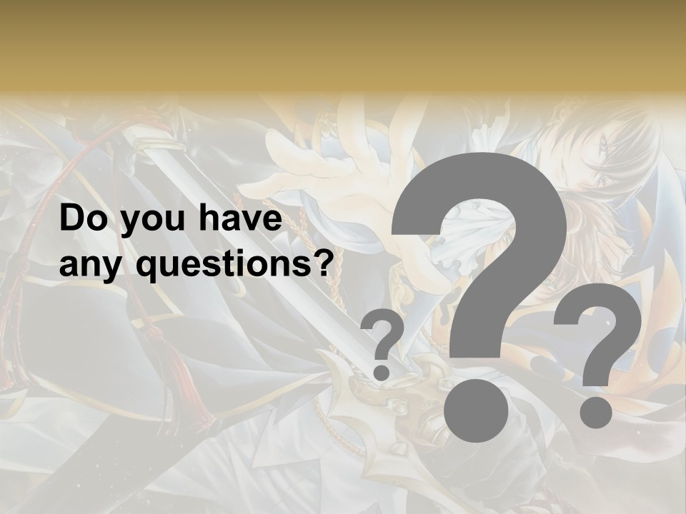 A Man Holding A Sword In Front Of A Painting PowerPoint Template