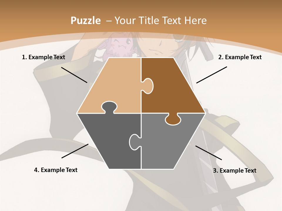 A Woman In A Black Dress Is Holding A Sword PowerPoint Template