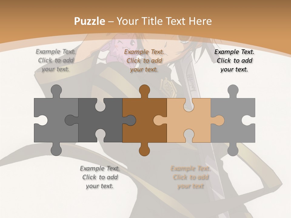 A Woman In A Black Dress Is Holding A Sword PowerPoint Template