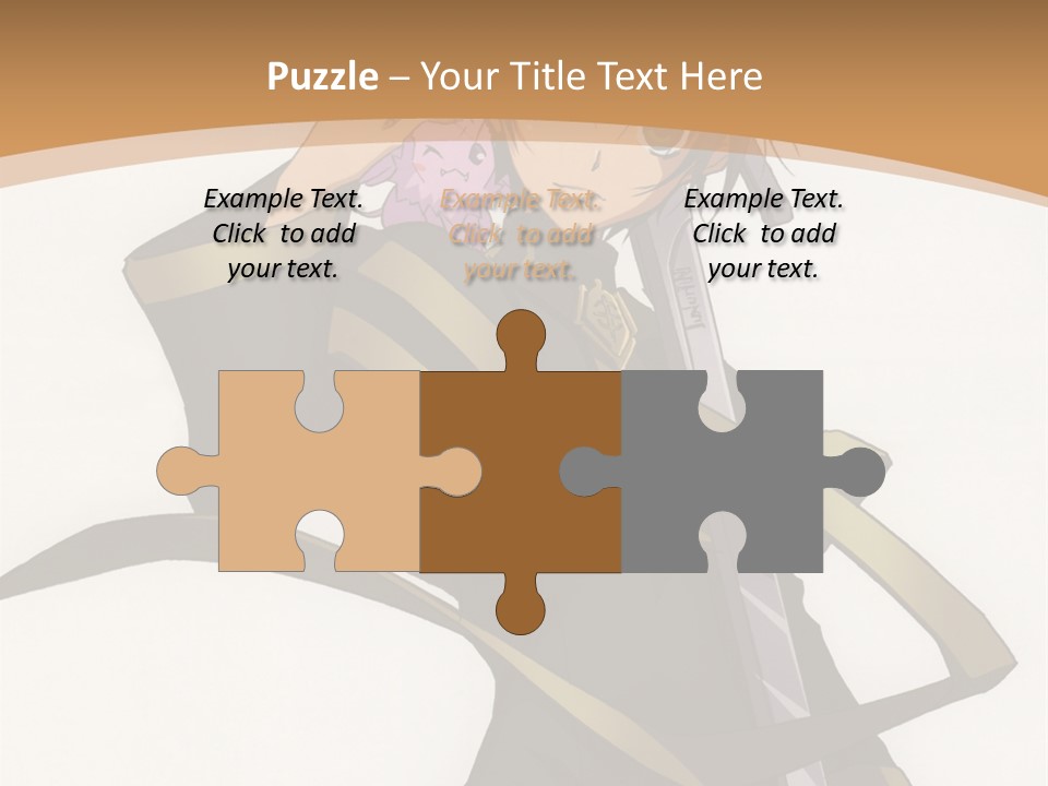 A Woman In A Black Dress Is Holding A Sword PowerPoint Template