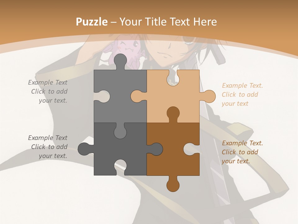 A Woman In A Black Dress Is Holding A Sword PowerPoint Template