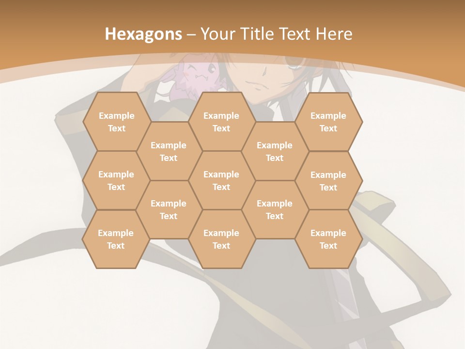 A Woman In A Black Dress Is Holding A Sword PowerPoint Template