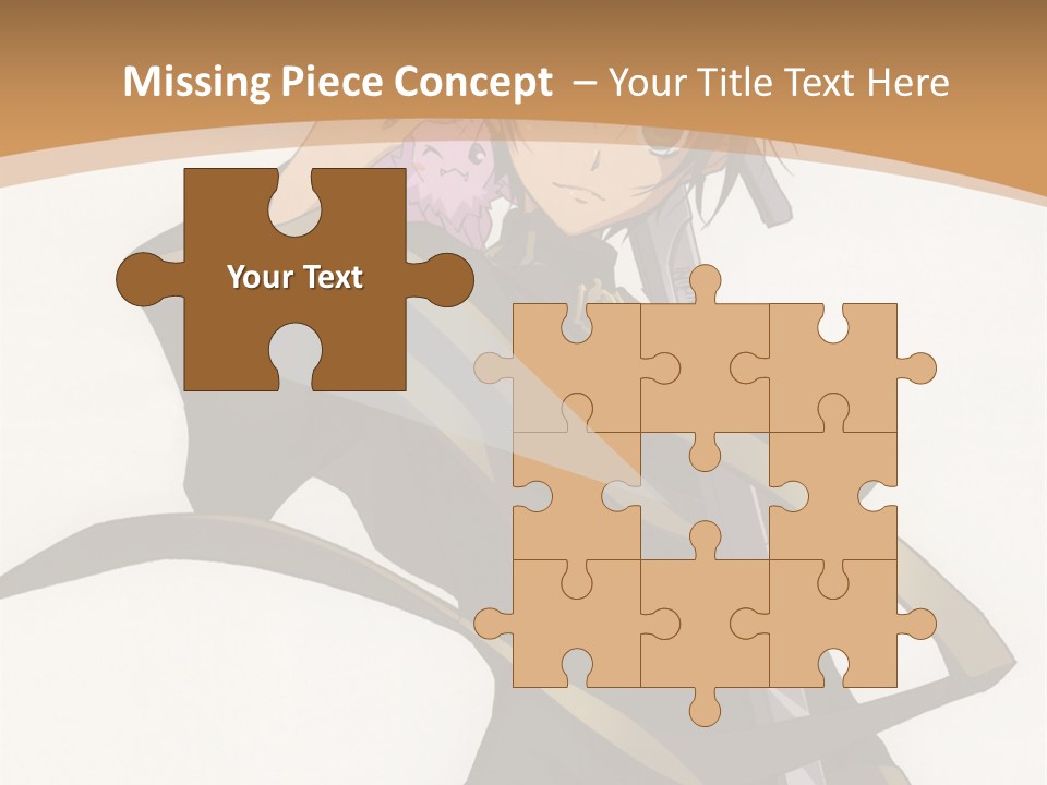 A Woman In A Black Dress Is Holding A Sword PowerPoint Template