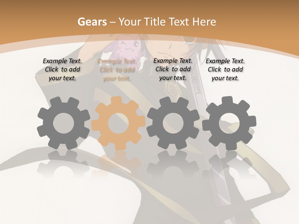 A Woman In A Black Dress Is Holding A Sword PowerPoint Template