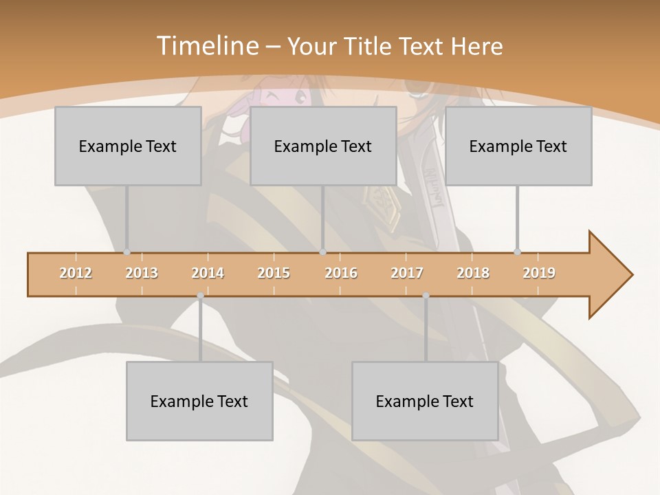 A Woman In A Black Dress Is Holding A Sword PowerPoint Template