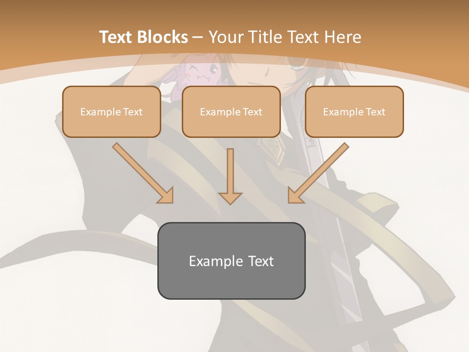 A Woman In A Black Dress Is Holding A Sword PowerPoint Template