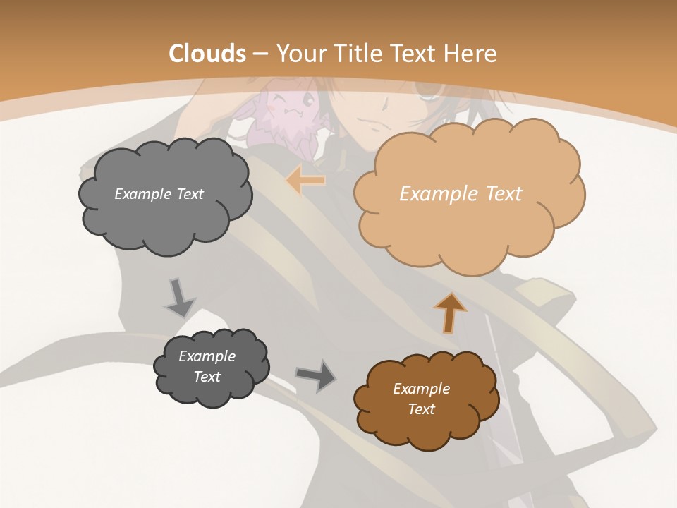 A Woman In A Black Dress Is Holding A Sword PowerPoint Template