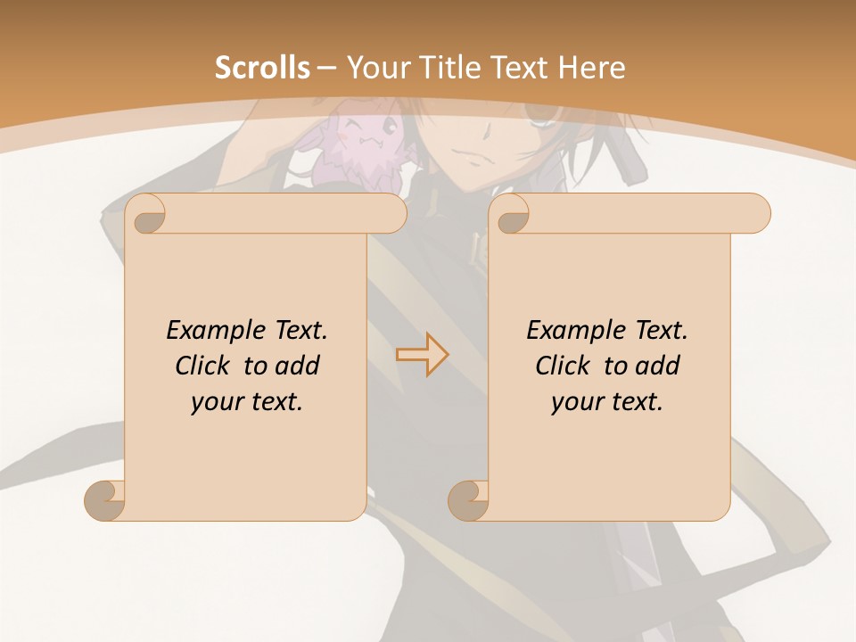 A Woman In A Black Dress Is Holding A Sword PowerPoint Template