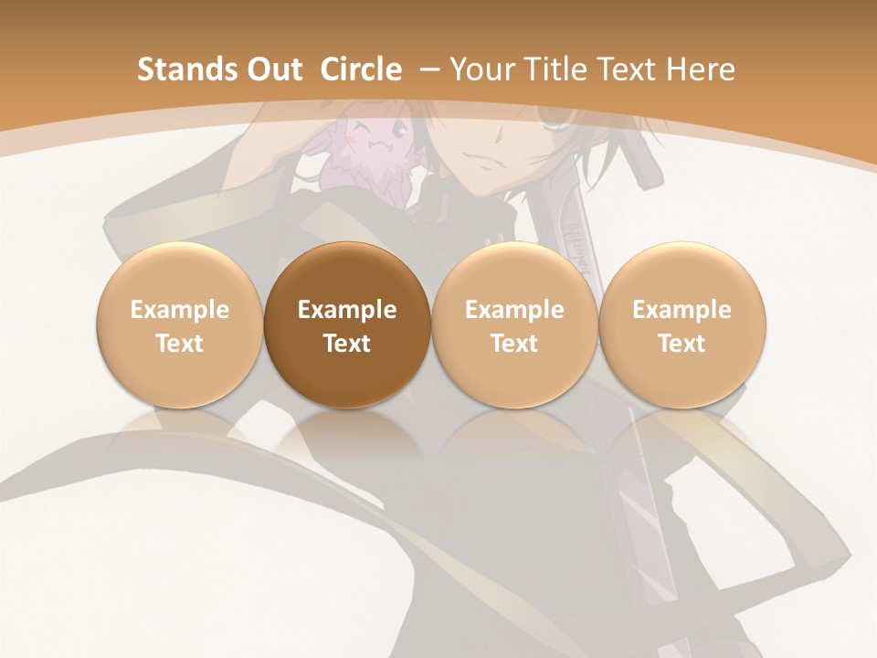 A Woman In A Black Dress Is Holding A Sword PowerPoint Template