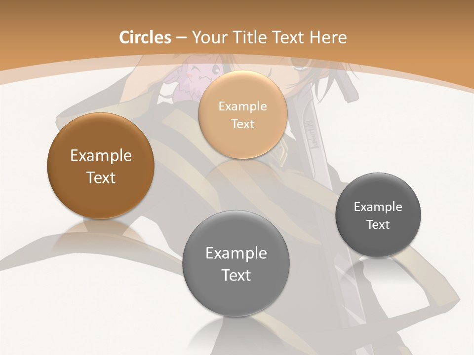 A Woman In A Black Dress Is Holding A Sword PowerPoint Template