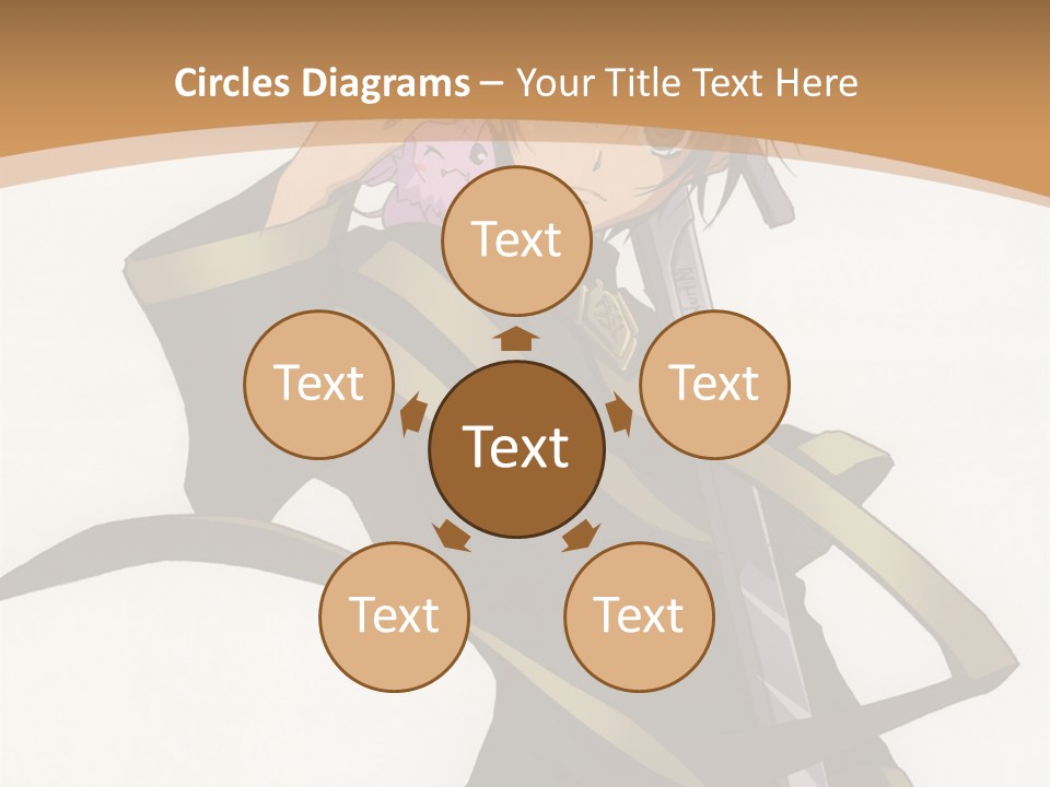 A Woman In A Black Dress Is Holding A Sword PowerPoint Template