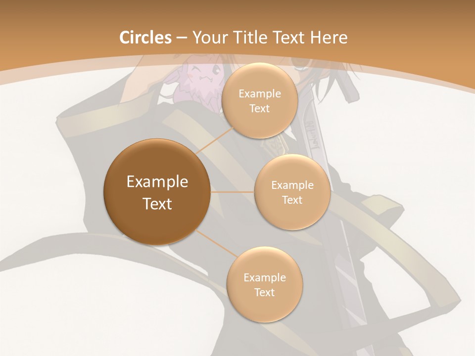 A Woman In A Black Dress Is Holding A Sword PowerPoint Template