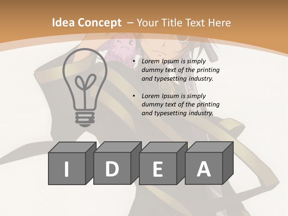 A Woman In A Black Dress Is Holding A Sword PowerPoint Template