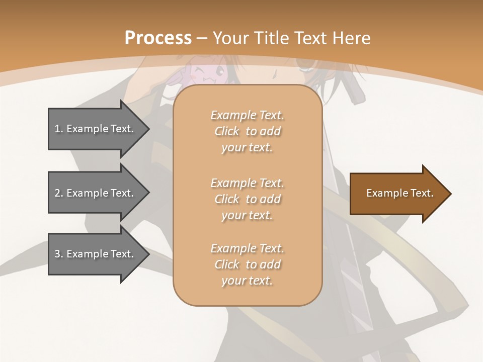 A Woman In A Black Dress Is Holding A Sword PowerPoint Template