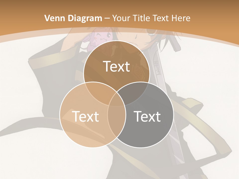 A Woman In A Black Dress Is Holding A Sword PowerPoint Template