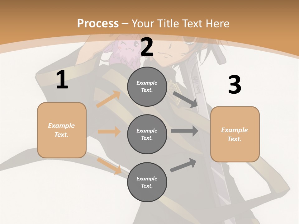 A Woman In A Black Dress Is Holding A Sword PowerPoint Template