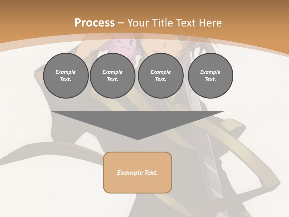 A Woman In A Black Dress Is Holding A Sword PowerPoint Template