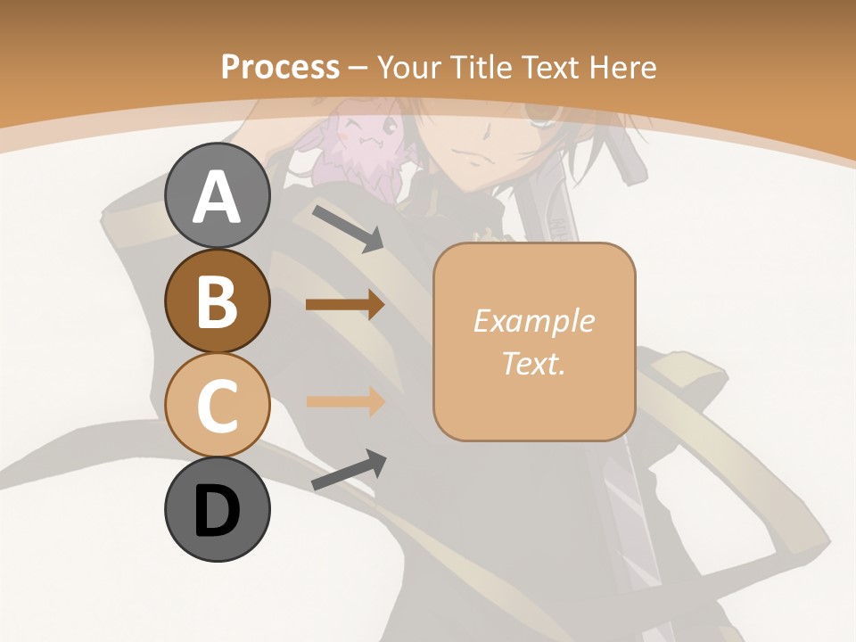 A Woman In A Black Dress Is Holding A Sword PowerPoint Template