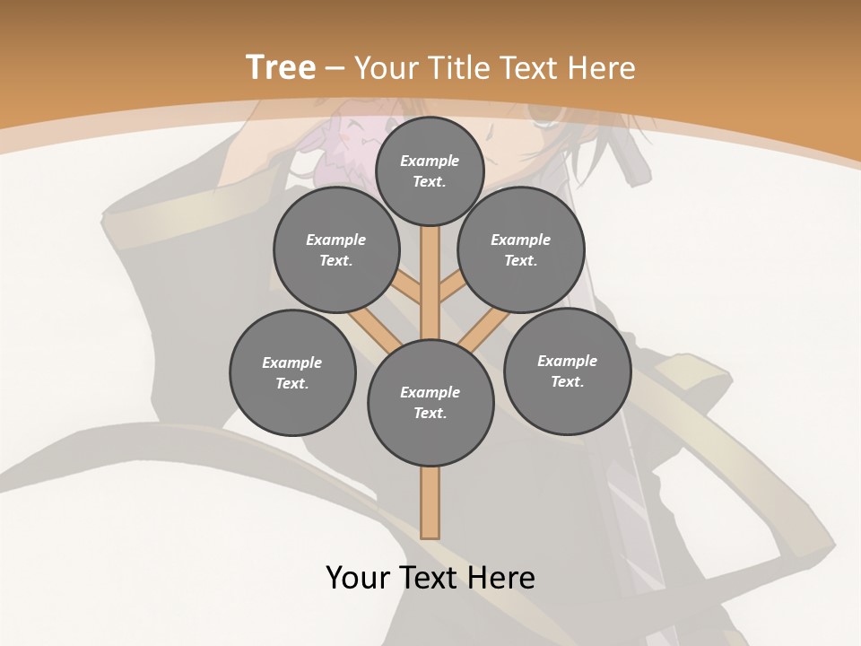 A Woman In A Black Dress Is Holding A Sword PowerPoint Template