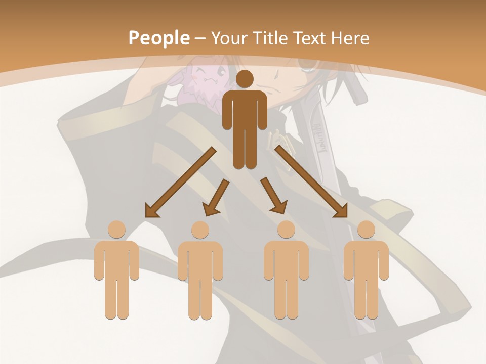 A Woman In A Black Dress Is Holding A Sword PowerPoint Template