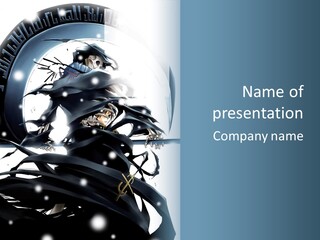 A Picture Of A Person With A Hat And A Sword PowerPoint Template