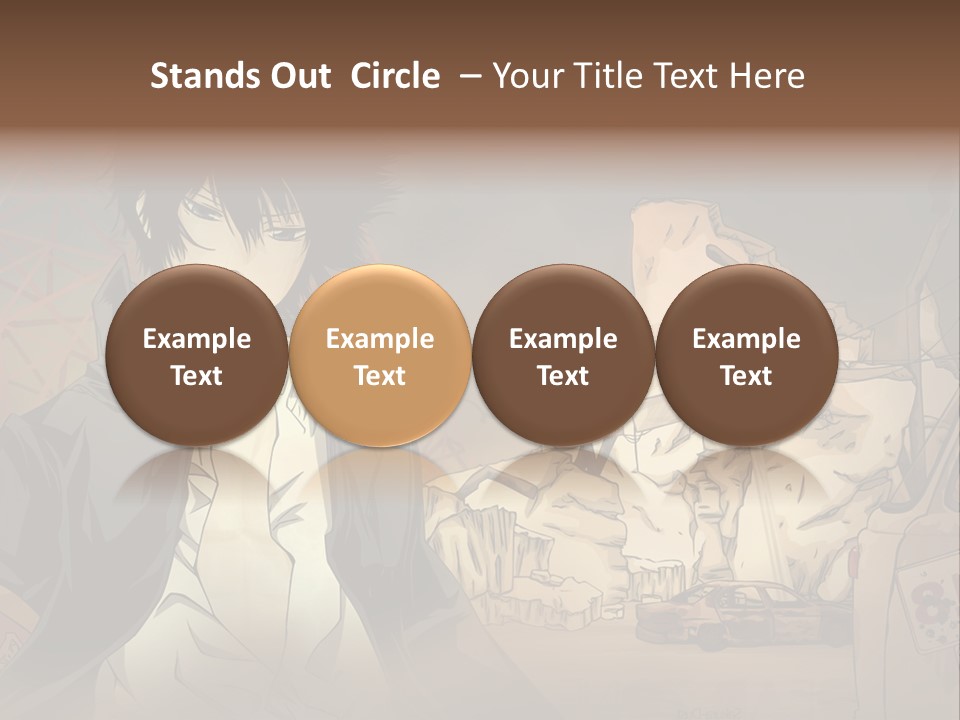 A Man Standing In Front Of A Pile Of Rubble PowerPoint Template