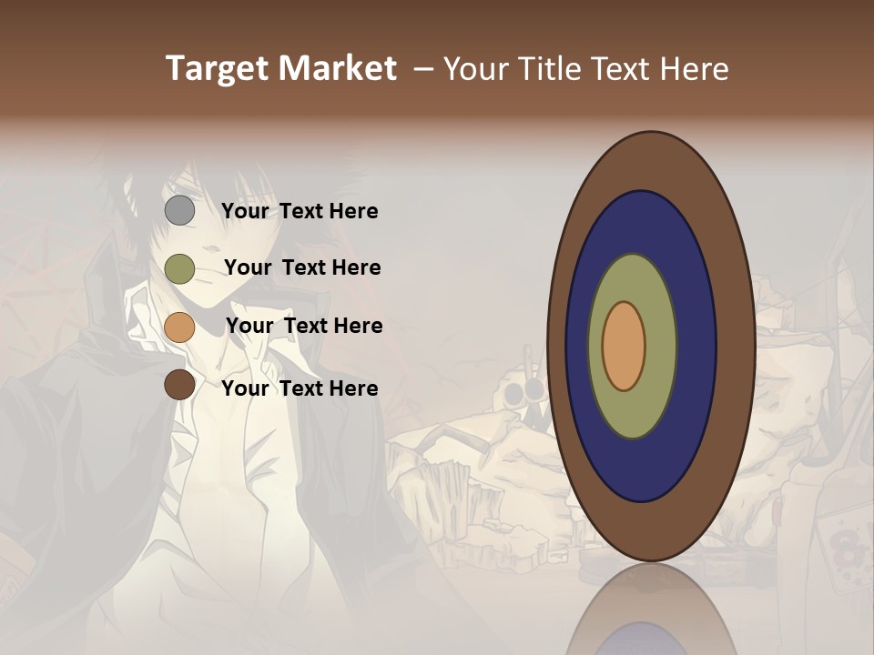 A Man Standing In Front Of A Pile Of Rubble PowerPoint Template