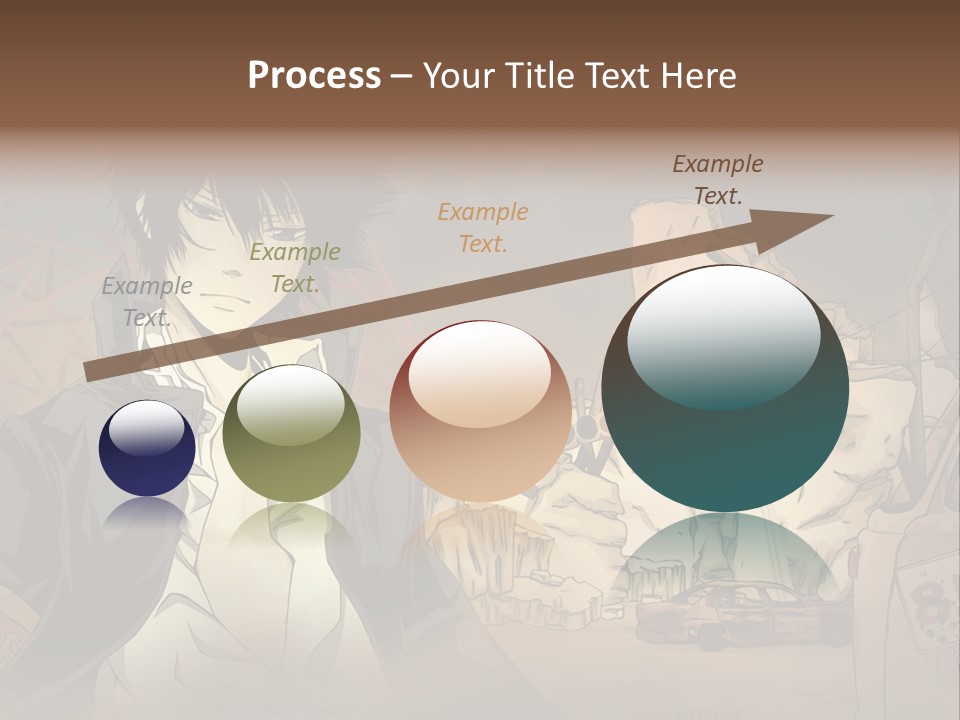 A Man Standing In Front Of A Pile Of Rubble PowerPoint Template