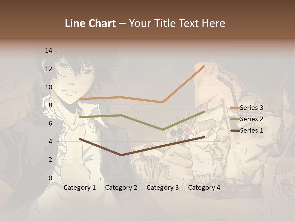 A Man Standing In Front Of A Pile Of Rubble PowerPoint Template