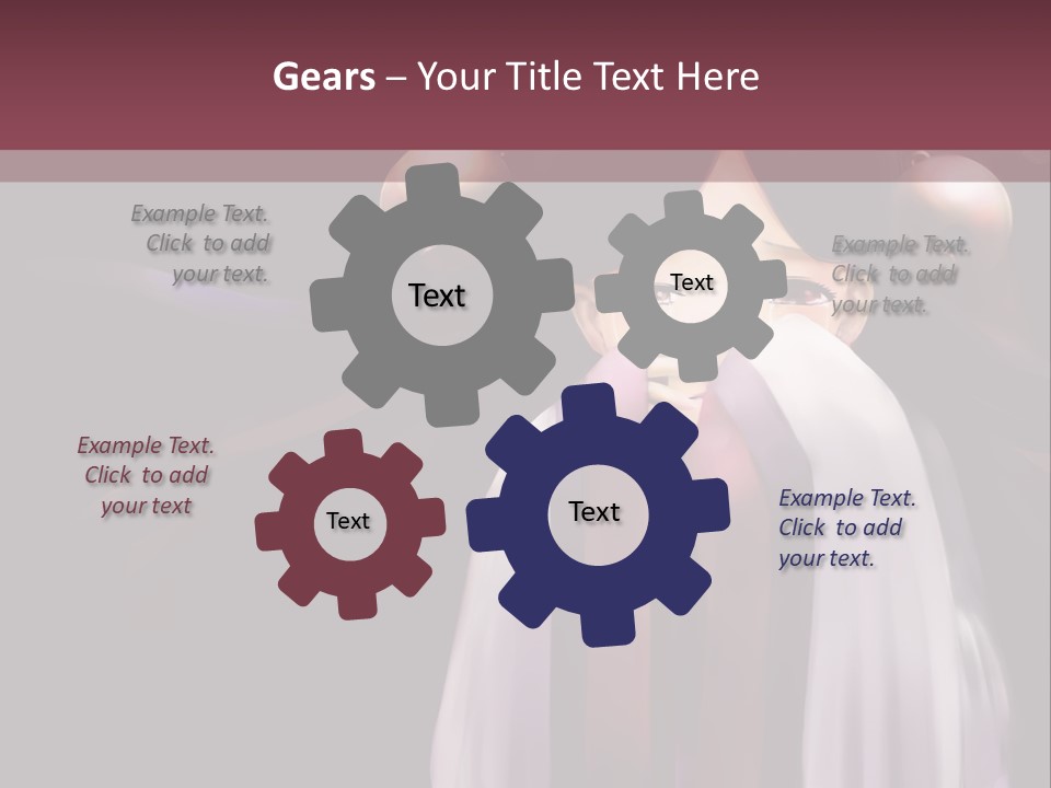 A Woman With Long Black Hair And Long Black Hair PowerPoint Template