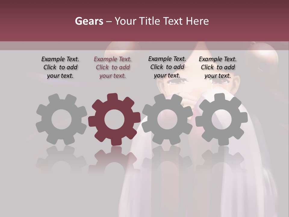 A Woman With Long Black Hair And Long Black Hair PowerPoint Template