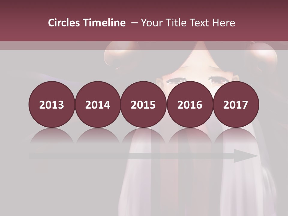 A Woman With Long Black Hair And Long Black Hair PowerPoint Template