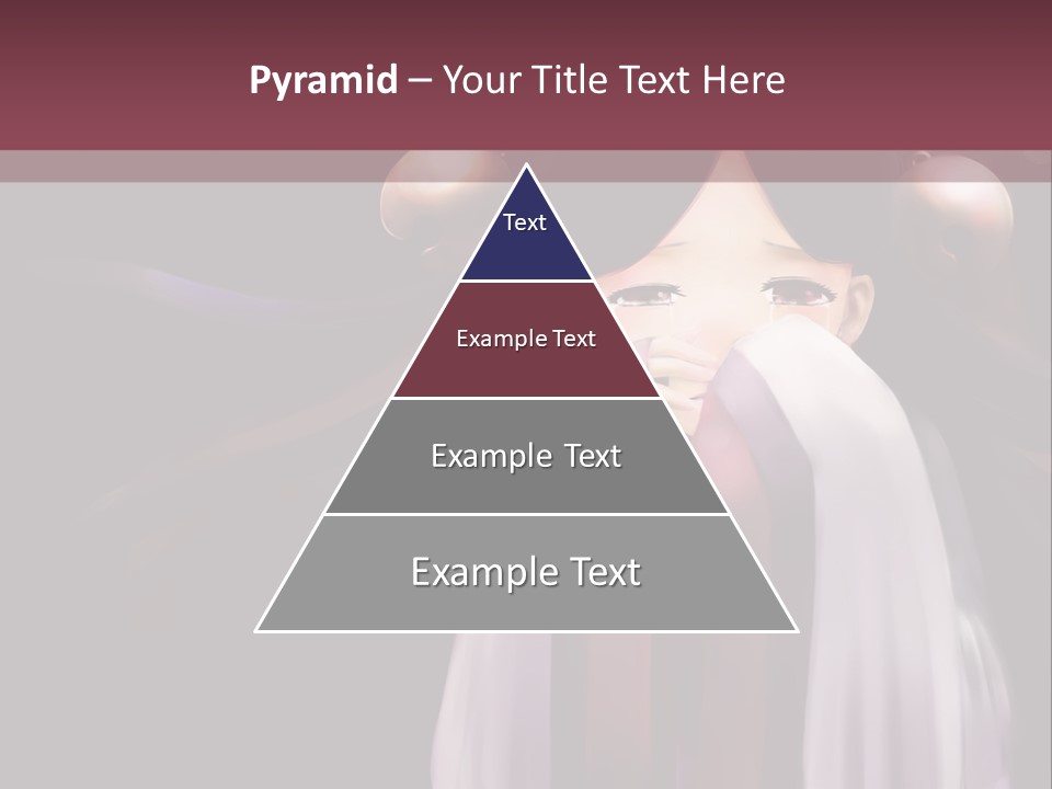 A Woman With Long Black Hair And Long Black Hair PowerPoint Template