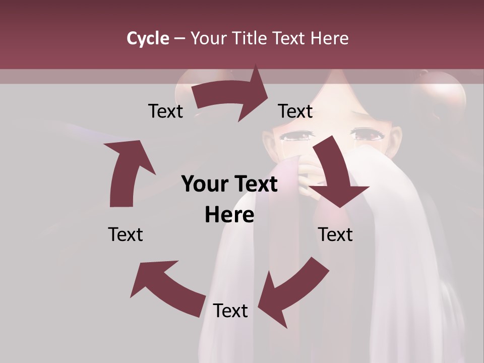 A Woman With Long Black Hair And Long Black Hair PowerPoint Template