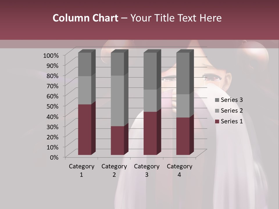 A Woman With Long Black Hair And Long Black Hair PowerPoint Template