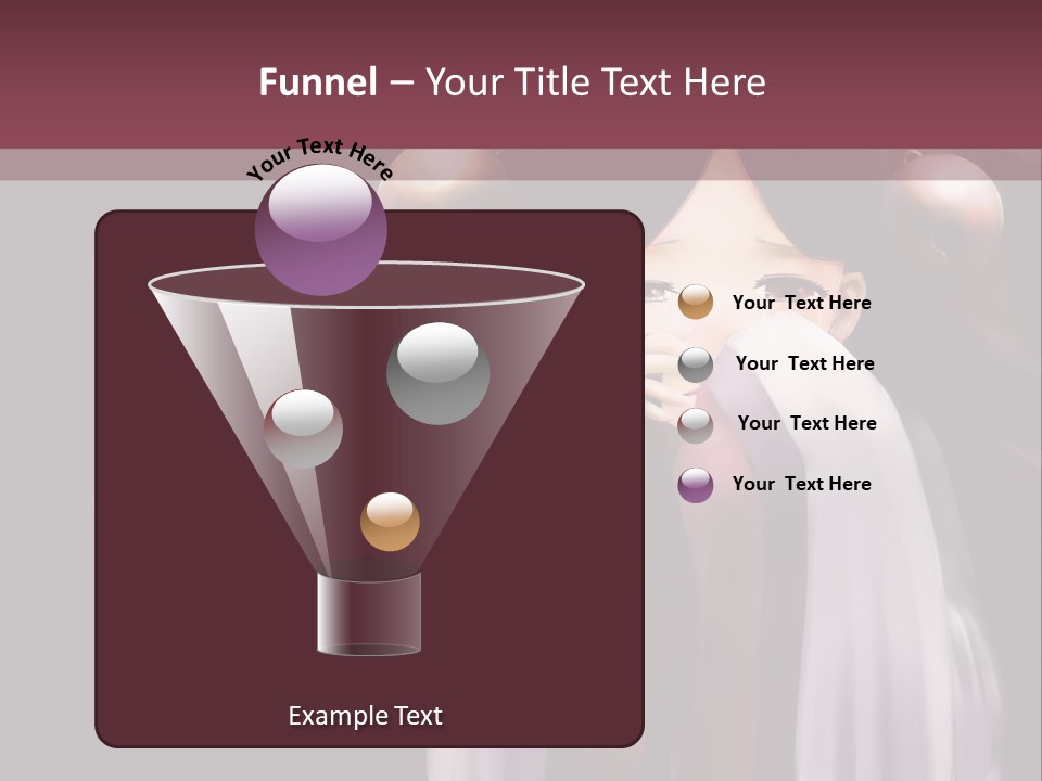 A Woman With Long Black Hair And Long Black Hair PowerPoint Template