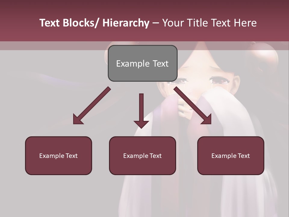 A Woman With Long Black Hair And Long Black Hair PowerPoint Template