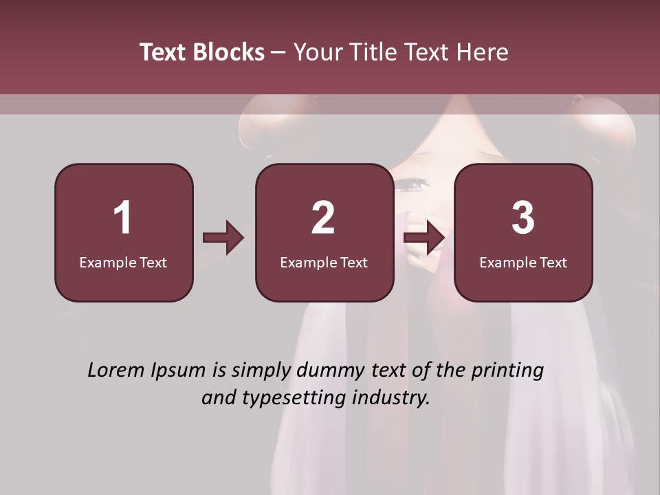 A Woman With Long Black Hair And Long Black Hair PowerPoint Template