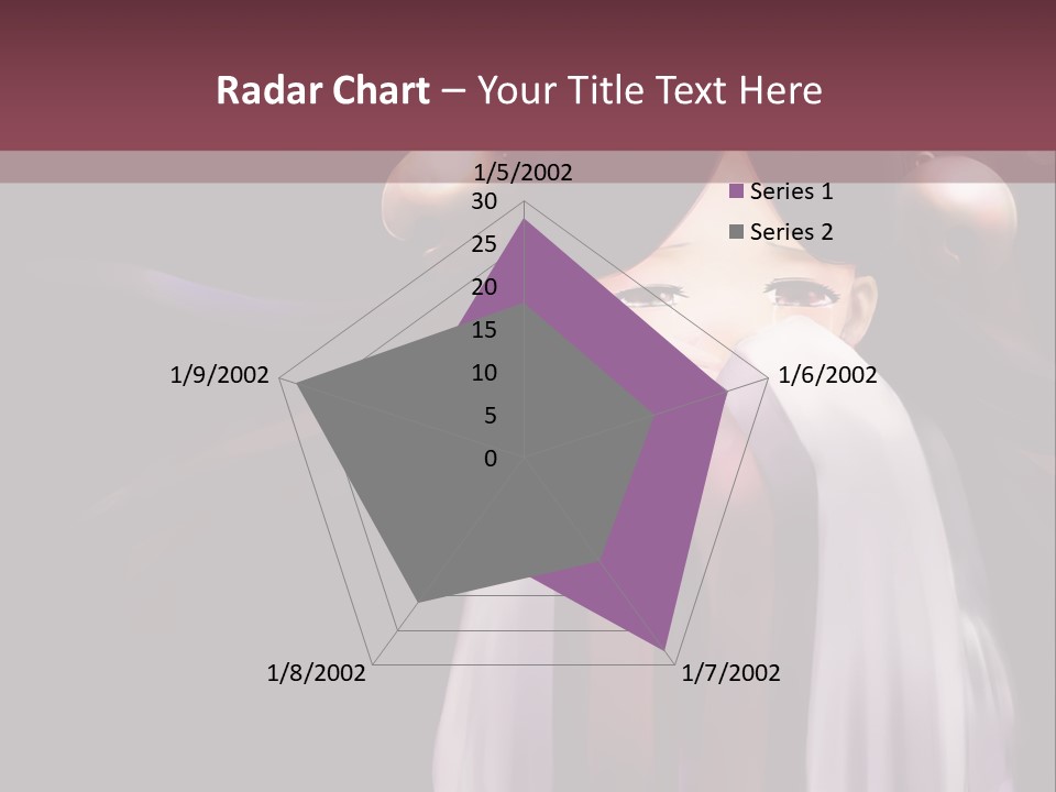 A Woman With Long Black Hair And Long Black Hair PowerPoint Template