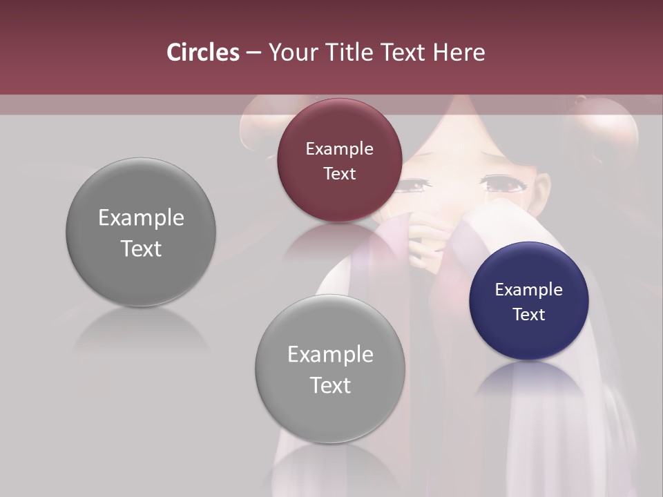 A Woman With Long Black Hair And Long Black Hair PowerPoint Template