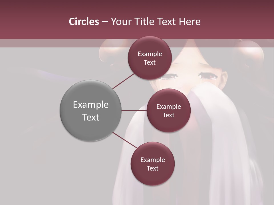 A Woman With Long Black Hair And Long Black Hair PowerPoint Template