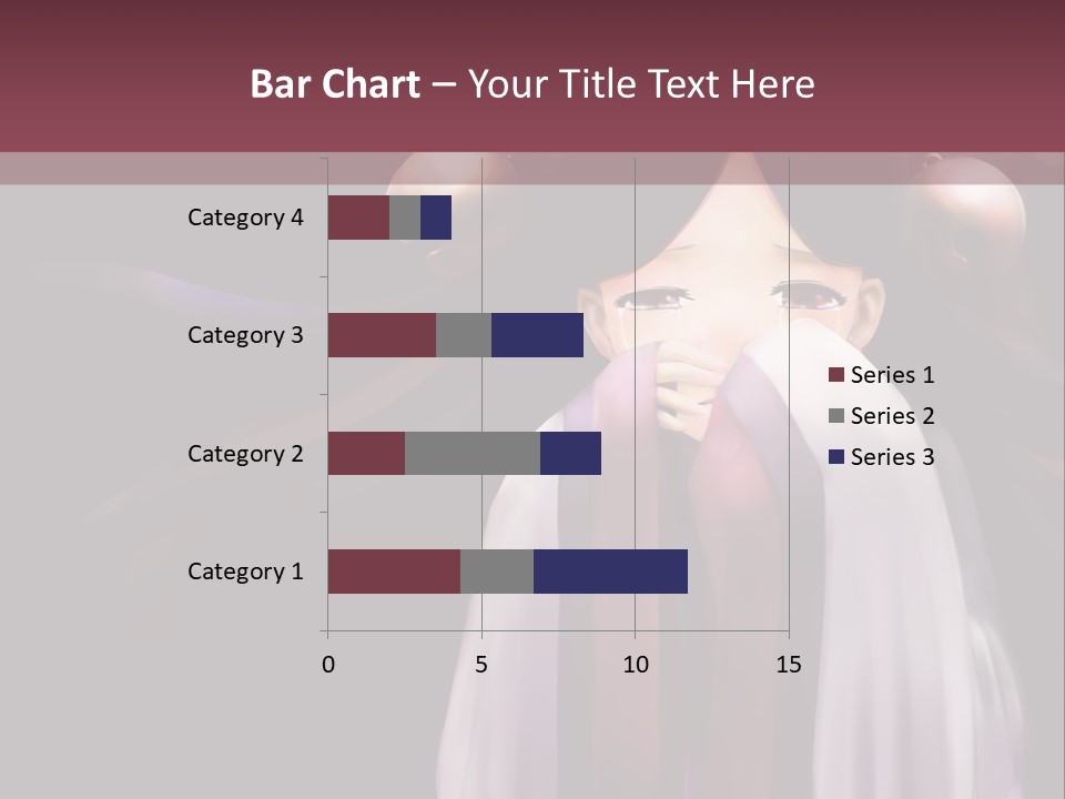 A Woman With Long Black Hair And Long Black Hair PowerPoint Template