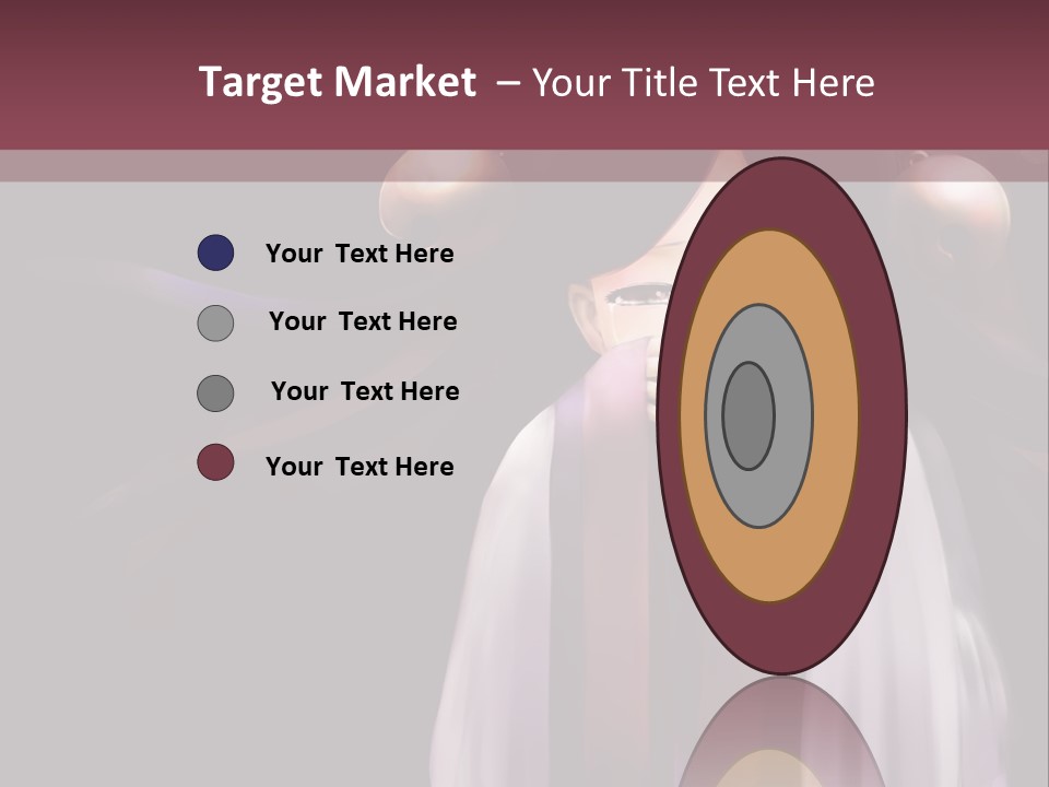 A Woman With Long Black Hair And Long Black Hair PowerPoint Template