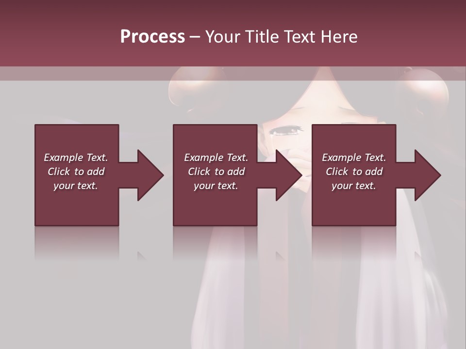 A Woman With Long Black Hair And Long Black Hair PowerPoint Template